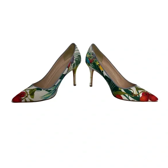 J. Crew Women's Elsie In Ratti Into The Wild Print Pumps 7.5